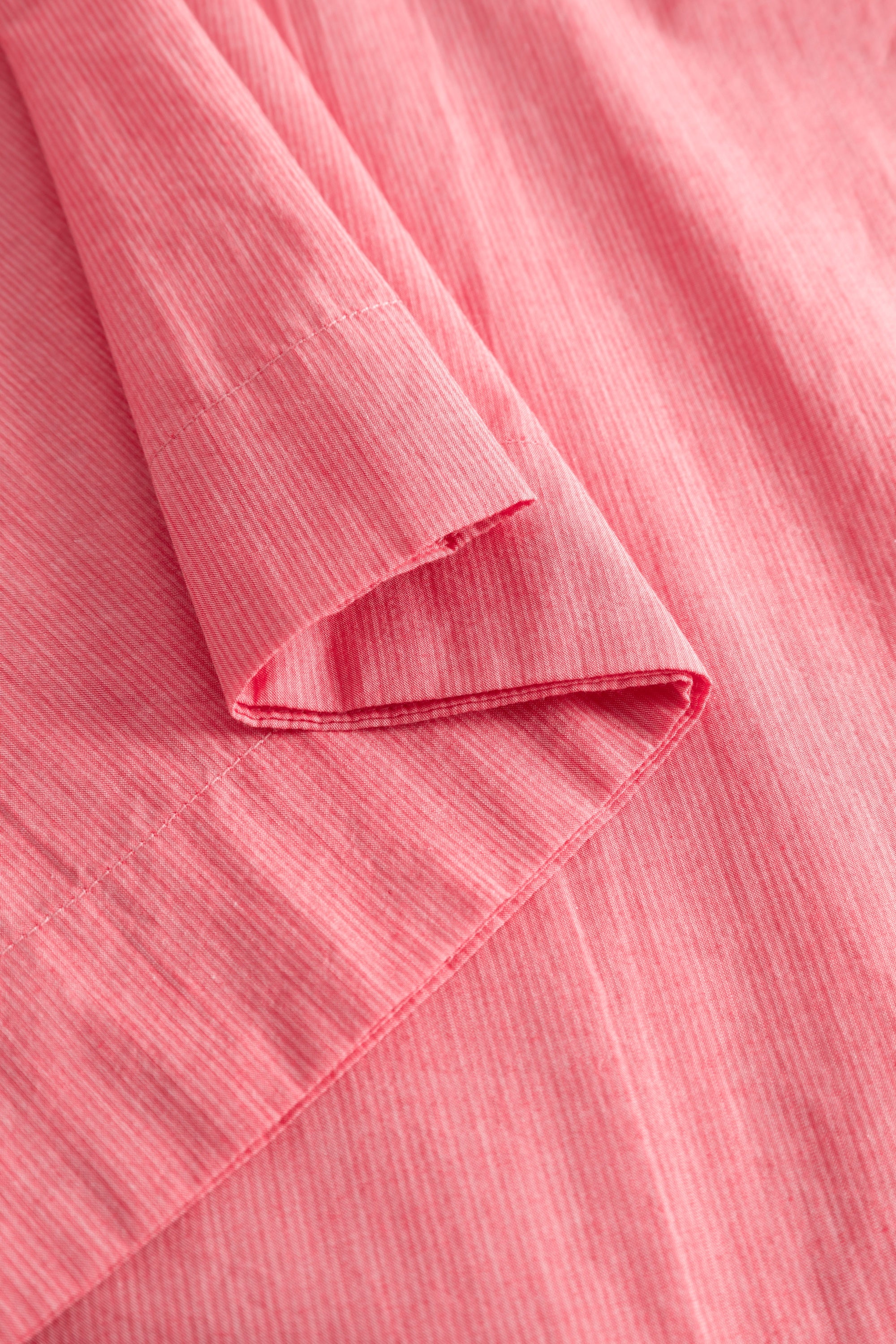 Rue de Tokyo PECHE WASHED COTTON STRIPE Shorts RED WHITE STRIPE