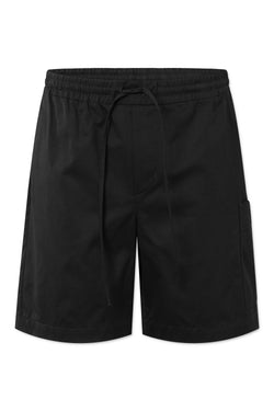 Rue de Tokyo PEDRO LIGHT TWILL SHORTS BLACK