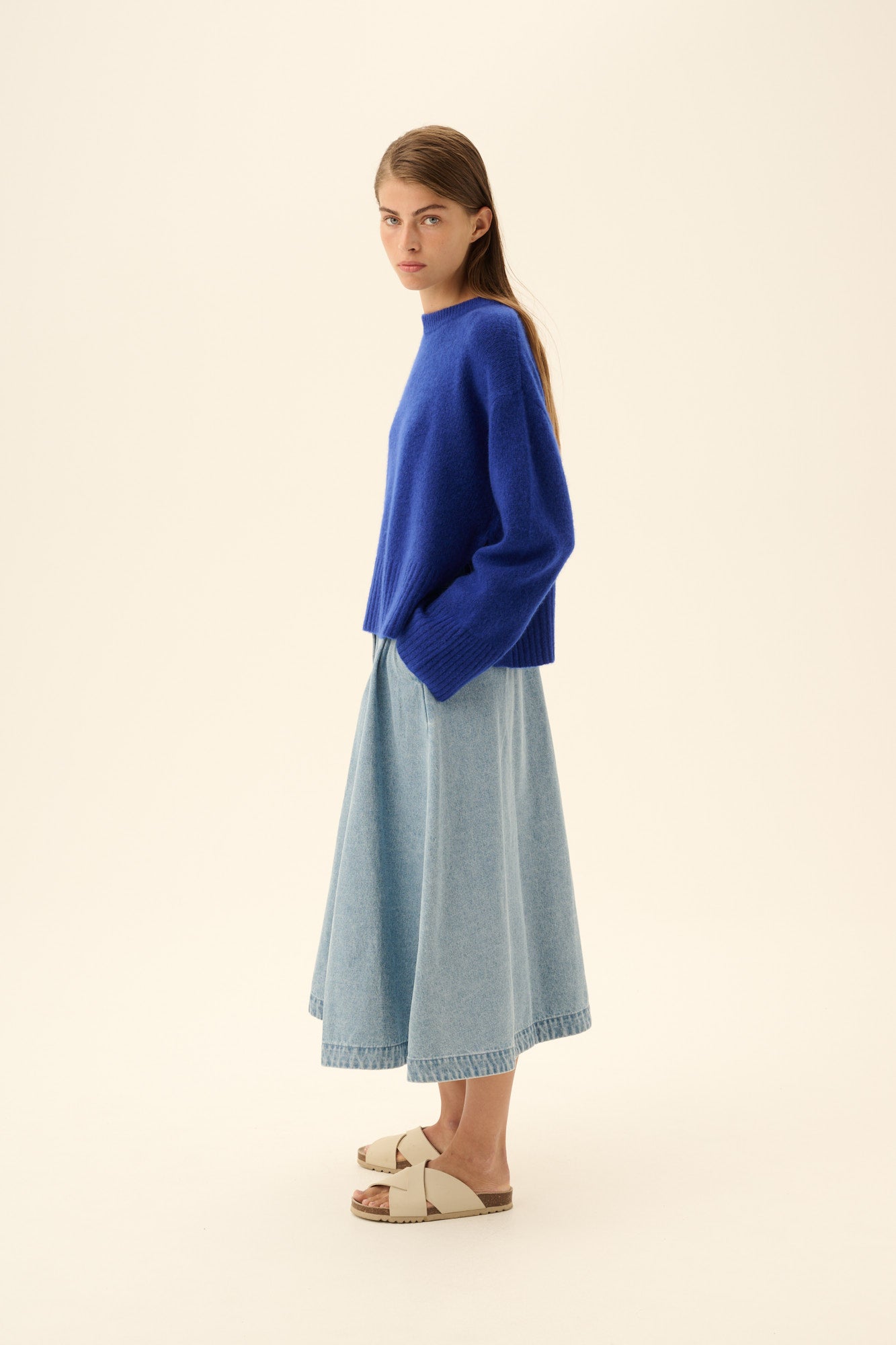 Rue de Tokyo PEN DENIM Skirts LIGHT DENIM