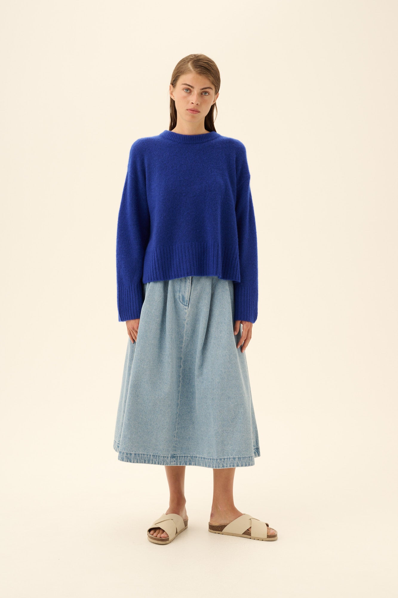 Rue de Tokyo PEN DENIM Skirts LIGHT DENIM