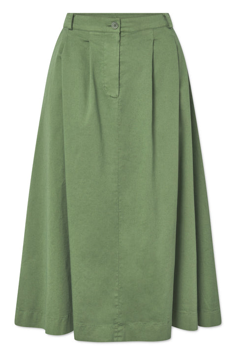 Rue de Tokyo PEN GARMENT DYED TWILL SKIRTS DILL GREEN