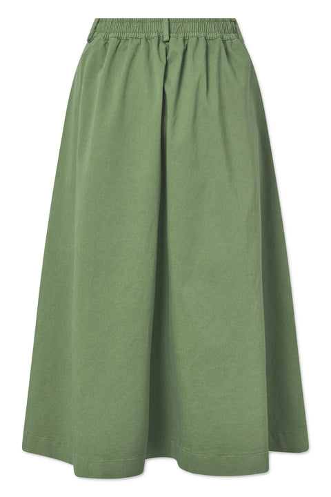 Rue de Tokyo PEN GARMENT DYED TWILL SKIRTS DILL GREEN