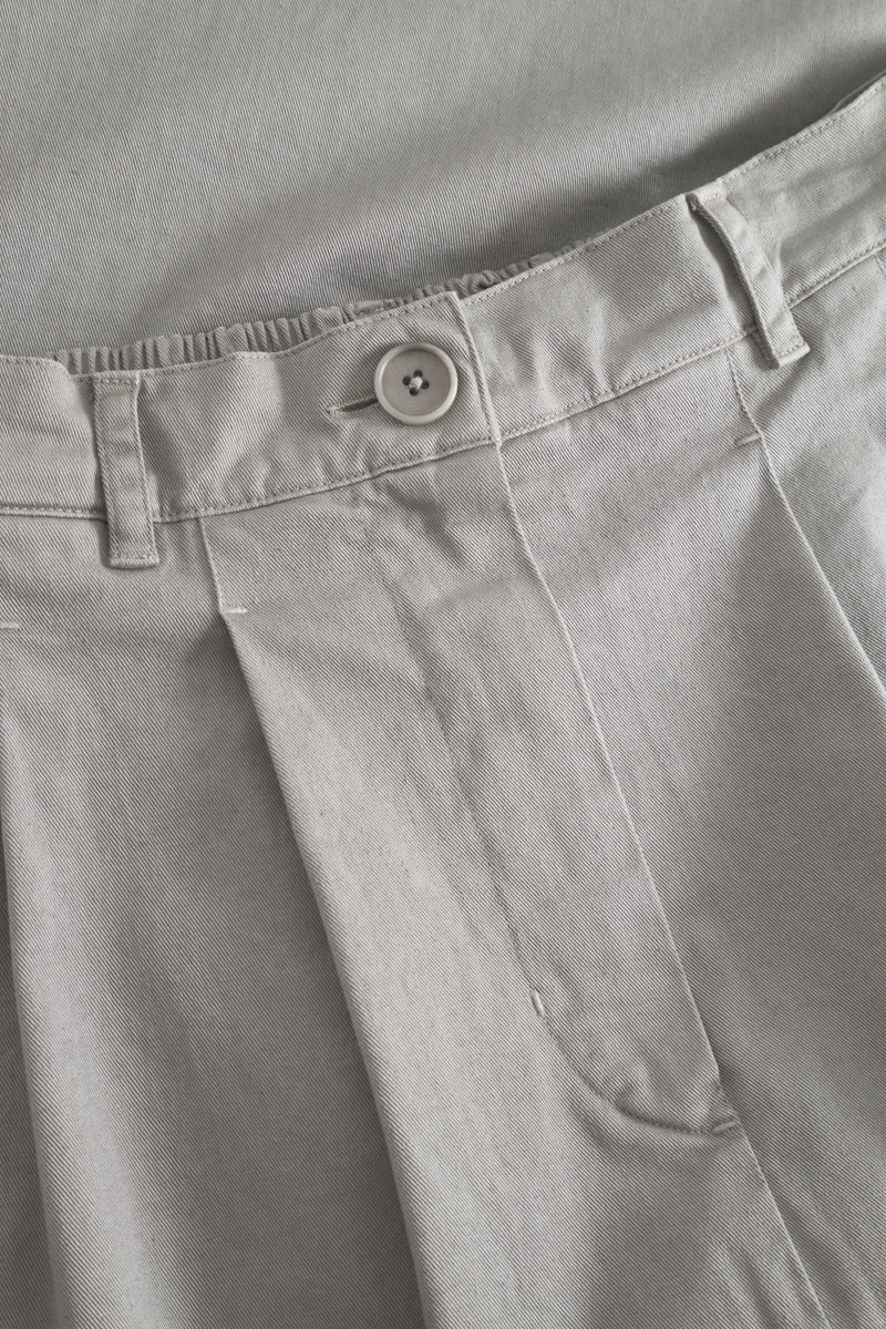 Rue de Tokyo PEN GARMENT DYED TWILL SKIRTS ELEPHANT GREY