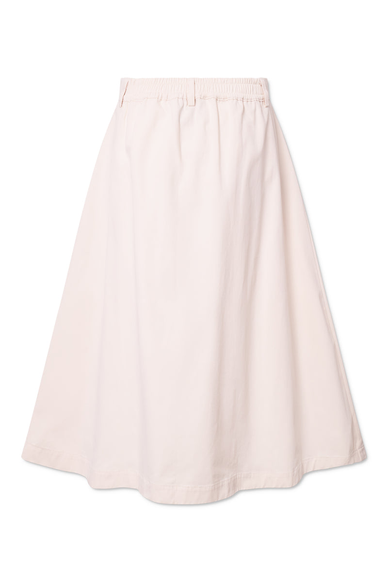 Rue de Tokyo PEN MOOMIN COTTON TWILL SKIRTS IVORY BLACK EMBROIDERY