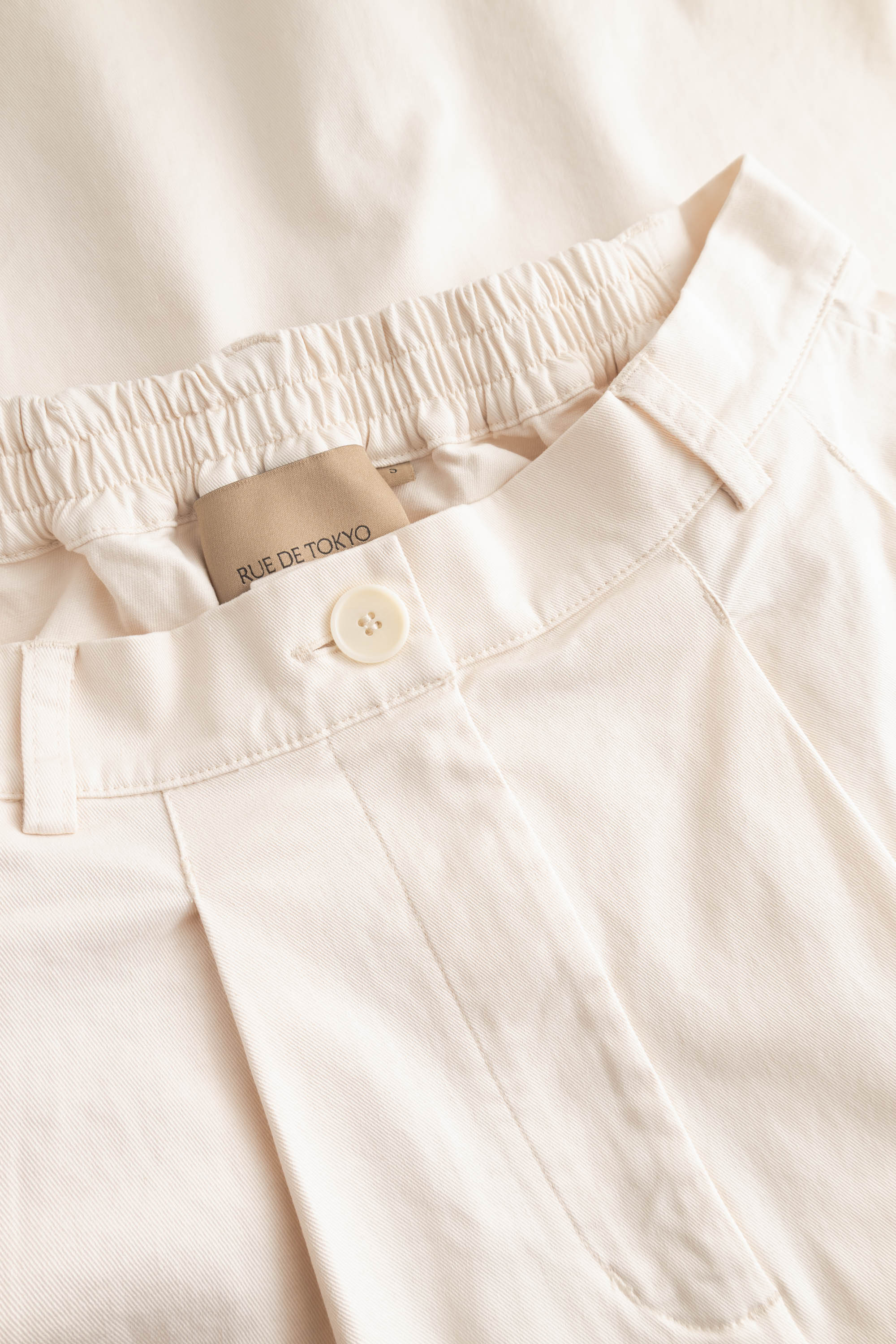 Rue de Tokyo PEN TWILL Skirts EGGSHELL