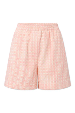 Rue de Tokyo PETRI CHECKED COTTON PANTS PINK/BEIGE CHECK