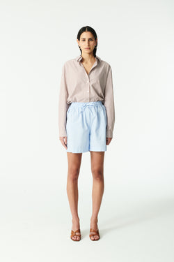 Rue de Tokyo PETRI GMTD GARMENT DYED POPLIN PANTS LIGHT BLUE