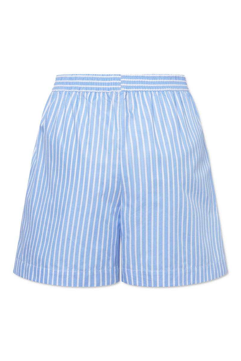 Rue de Tokyo PETRI VENICE SUNBLEACHED STRIPE SHORTS OCEAN BLUE