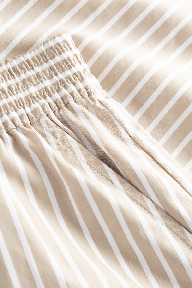 Rue de Tokyo PETRI VENICE SUNBLEACHED STRIPE SHORTS WARM SAND