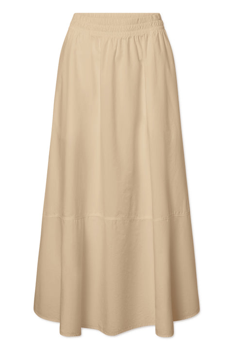 Rue de Tokyo PETULA GARMENT DYED POPLIN SKIRTS BEIGE