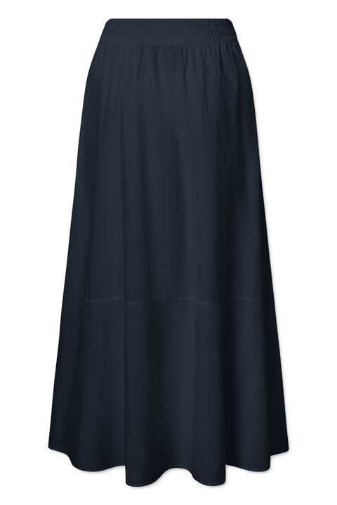 Rue de Tokyo PETULA GARMENT DYED POPLIN Skirts DARK NAVY