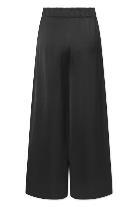 Rue de Tokyo PHILLIE HEAVY VISCOSE SATIN PANTS BLACK