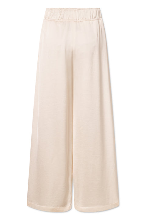 Rue de Tokyo PHILLIE HEAVY VISCOSE SATIN PANTS OFF WHITE