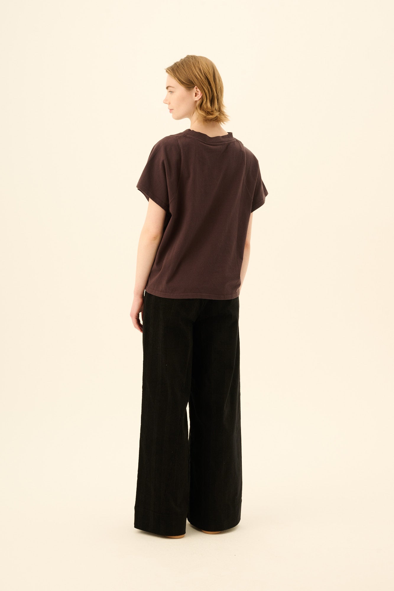 Rue de Tokyo PHILLY STRUCTURED CORDUROY Pants BLACK