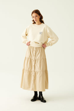 Rue de Tokyo PHI GMTD SKIRT BEIGE SKIRTS BEIGE