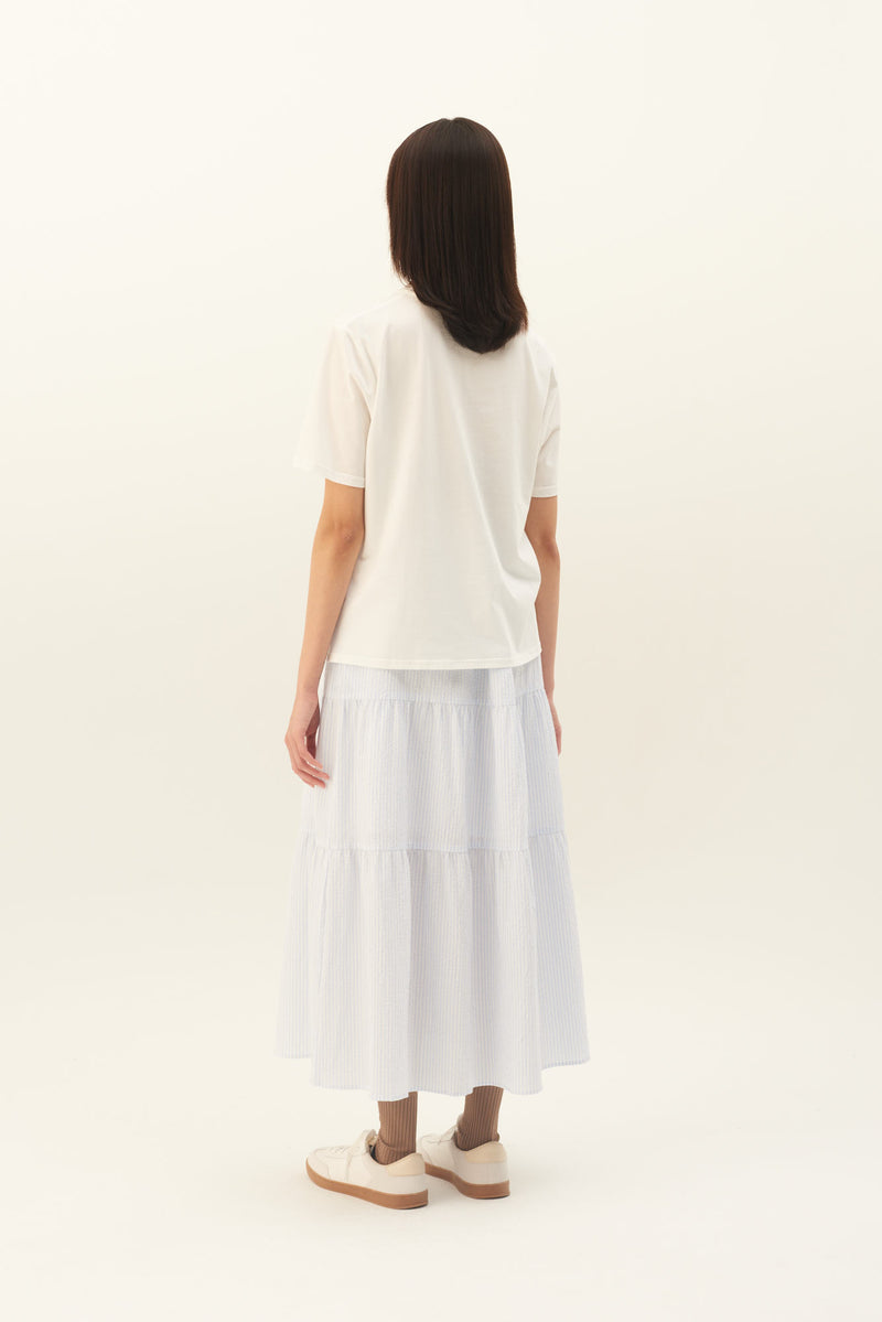 Rue de Tokyo PHI SKIRT LIGHT BLUE/WHITE STRIPE SKIRTS LIGHT BLUE/WHITE STRIPE