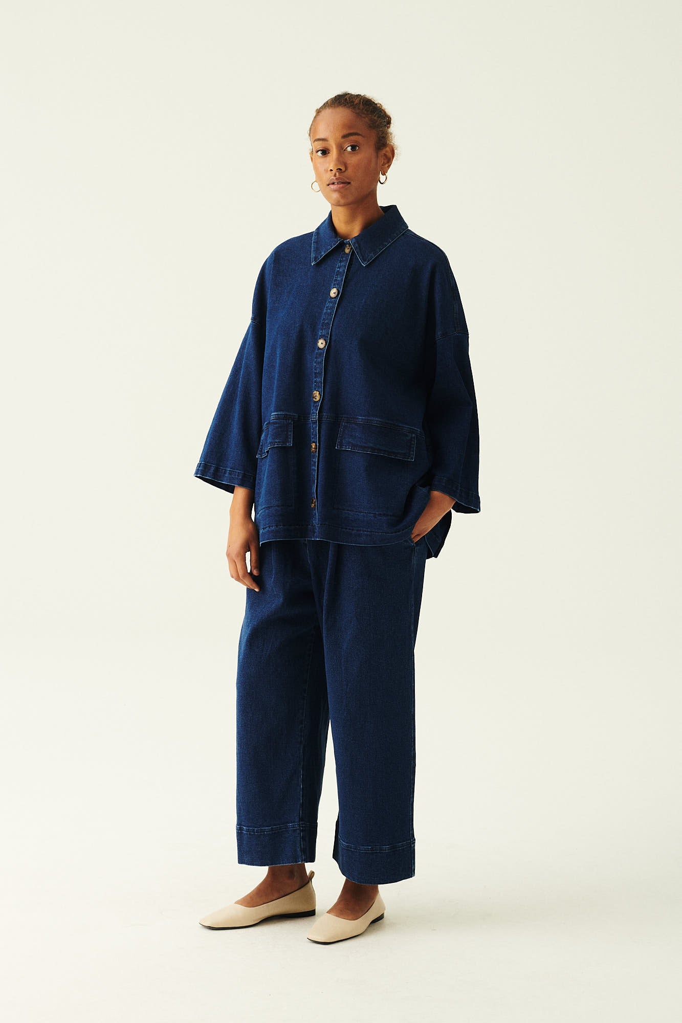 Contrast Stitch Raw Indigo Straight Leg Denim Jean | boohoo USA