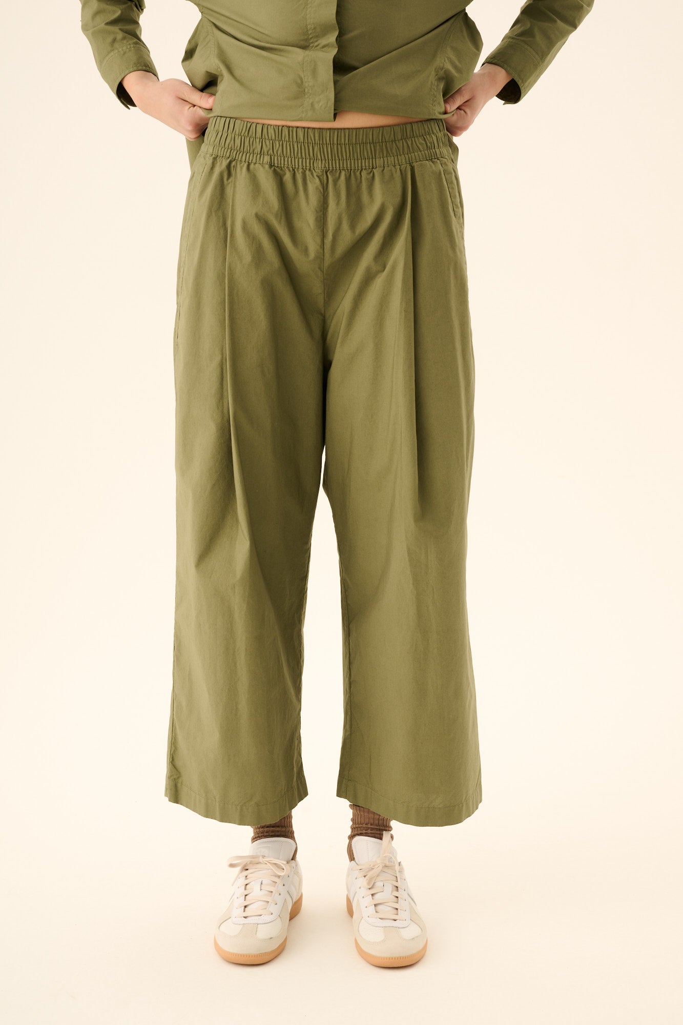 Rue de Tokyo PIA GMTD POPLIN Pants MOSS GREEN