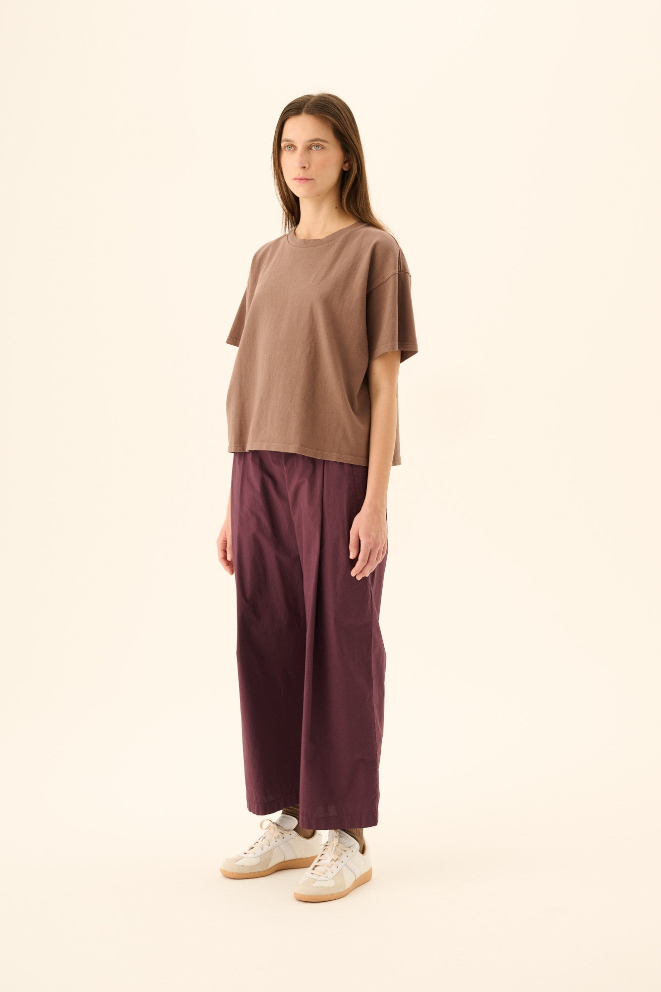 Rue de Tokyo PIA GMTD POPLIN Pants PLUM PURPLE