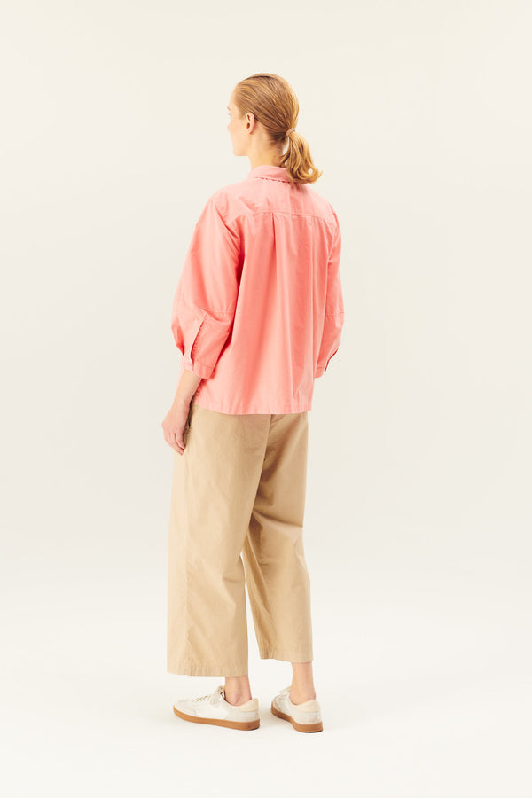 Rue de Tokyo PIA ORGANIC GARMENT DYED POPLIN PANTS BEIGE