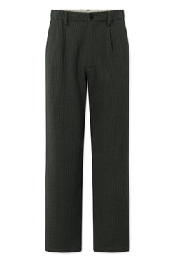 Rue de Tokyo PIETER DARK JACQUARD PANTS DARK GREEN