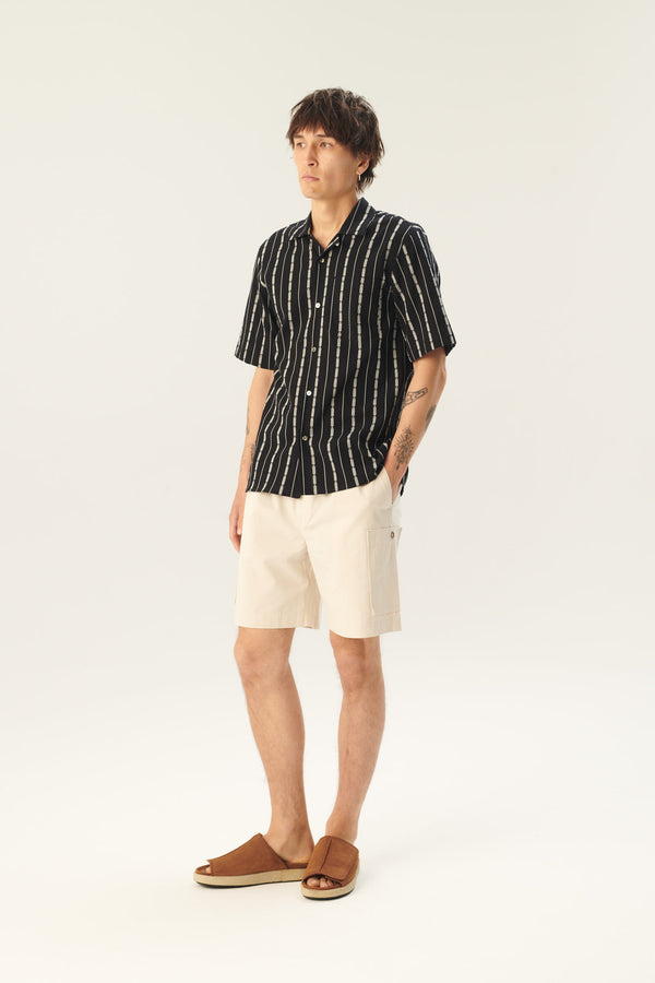 Rue de Tokyo PIKE SOFT COTTON TENCEL SHORTS SAND