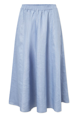 Rue de Tokyo PILAR LIGHT LINEN SKIRTS OCEAN BLUE