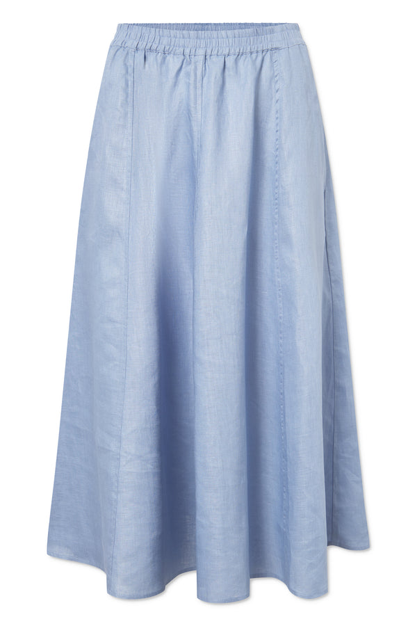 Rue de Tokyo PILAR LIGHT LINEN SKIRTS OCEAN BLUE