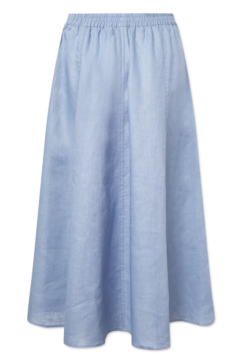 Rue de Tokyo PILAR LIGHT LINEN SKIRTS OCEAN BLUE