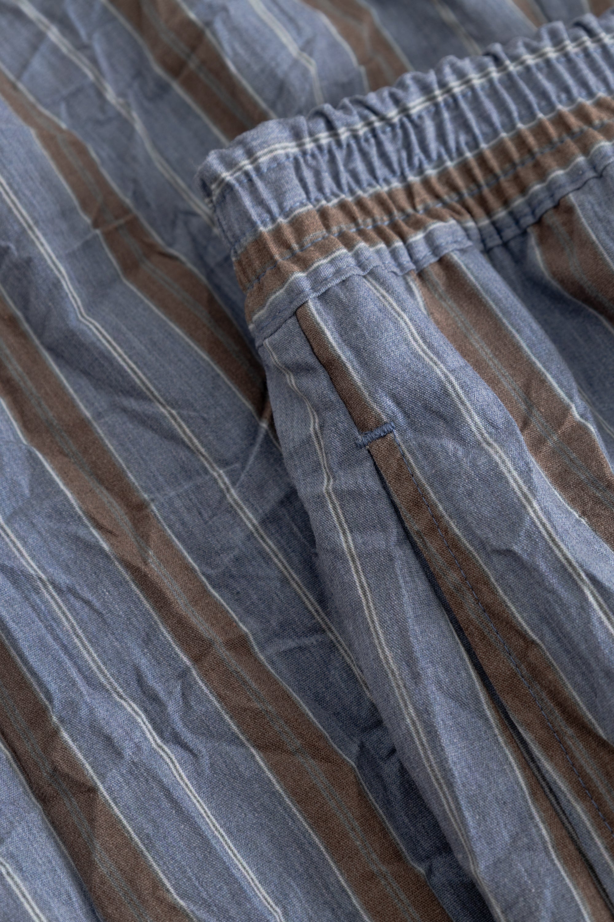 Rue de Tokyo PILAR MELANGE STRIPE Skirts BROWN/BLUE