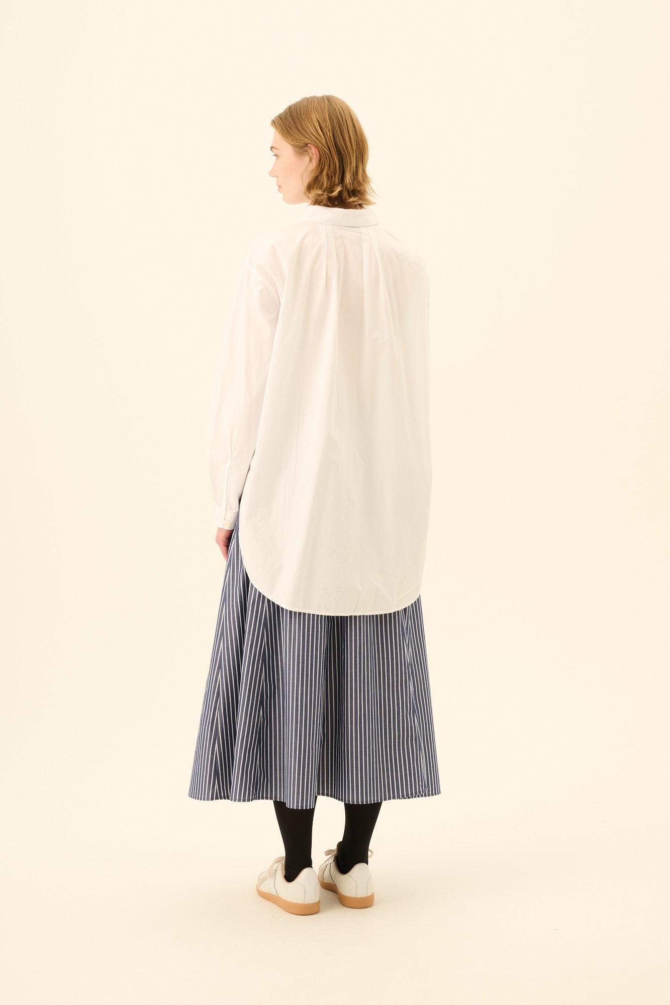 Rue de Tokyo PILAR NAVY STRIPE Skirts NAVY/WHITE