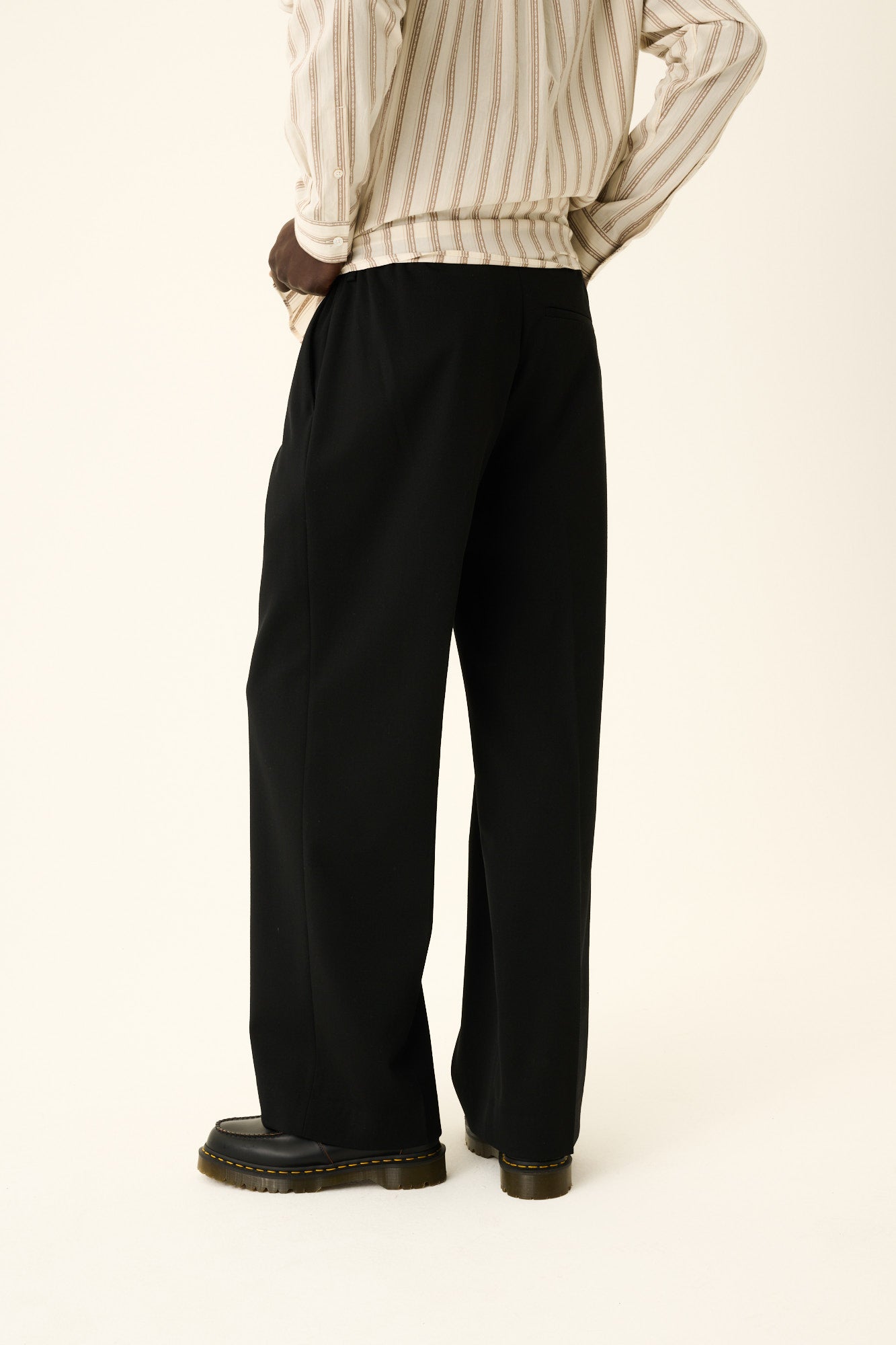 Rue de Tokyo PILOT JAPAN WOOL BLEND Pants BLACK