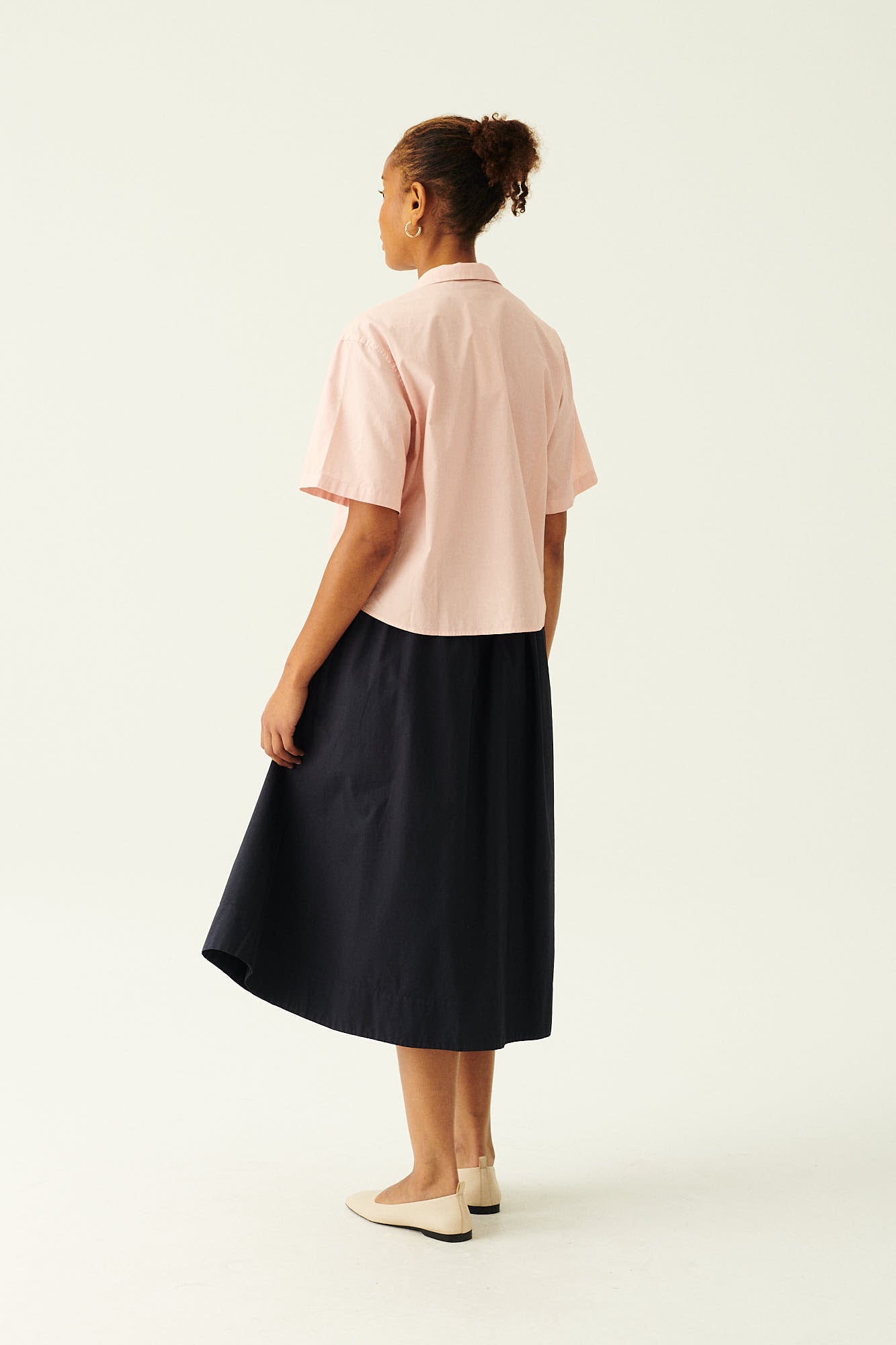 Rue de Tokyo PIPPA GARMENT DYED POPLIN SKIRTS DARK NAVY