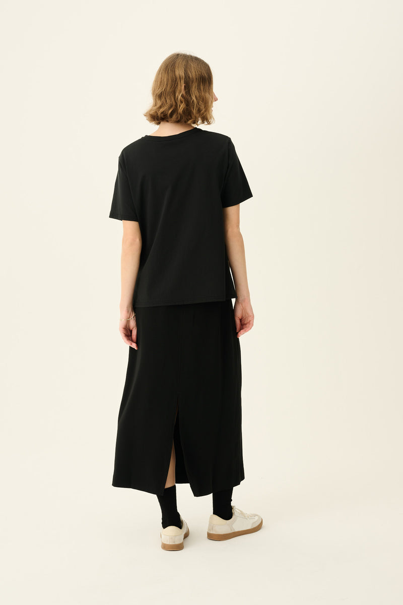 Rue de Tokyo PIXIE RECYCLED HEAVY CREPE SKIRTS BLACK