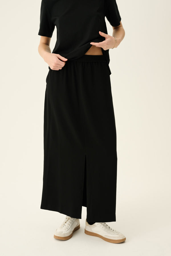 Rue de Tokyo PIXIE RECYCLED HEAVY CREPE Skirts BLACK