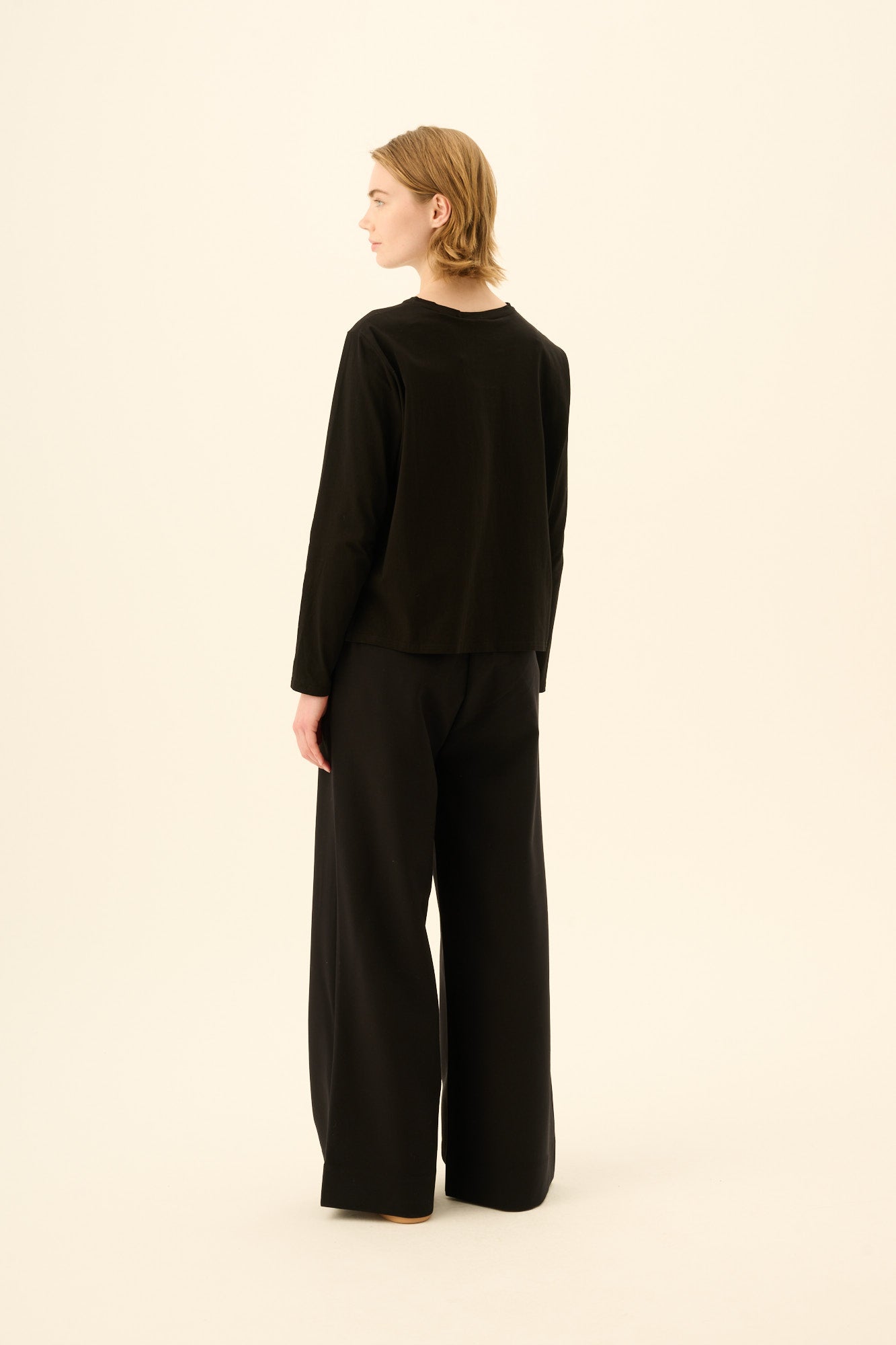 Rue de Tokyo PI WOOL VISCOSE Pants BLACK