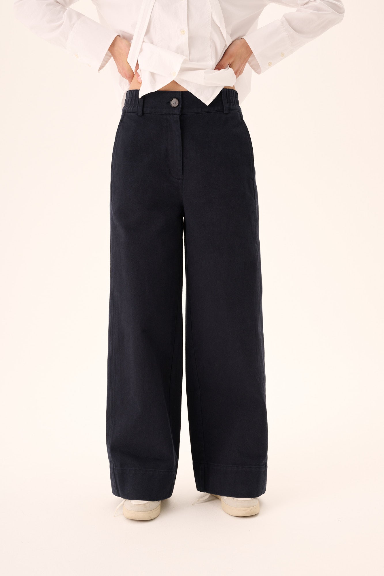 Rue de Tokyo PLUM FADED TWILL Pants DARK NAVY