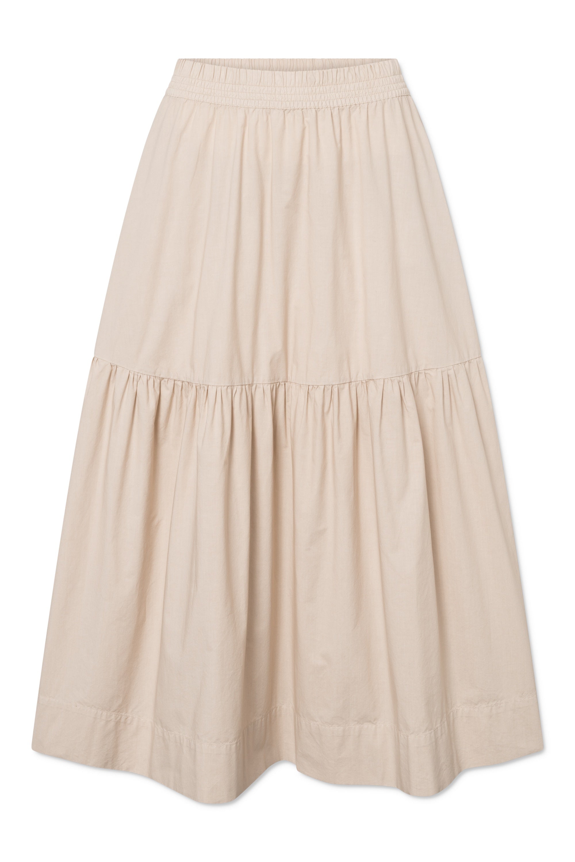 Rue de Tokyo POEMU ORGANIC GARMENT DYED POPLIN Skirts BEIGE