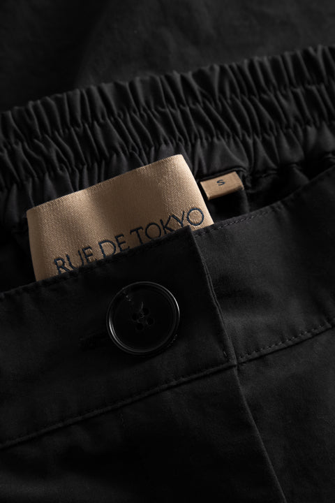 Rue de Tokyo POLARIS COTTON TECH Pants BLACK