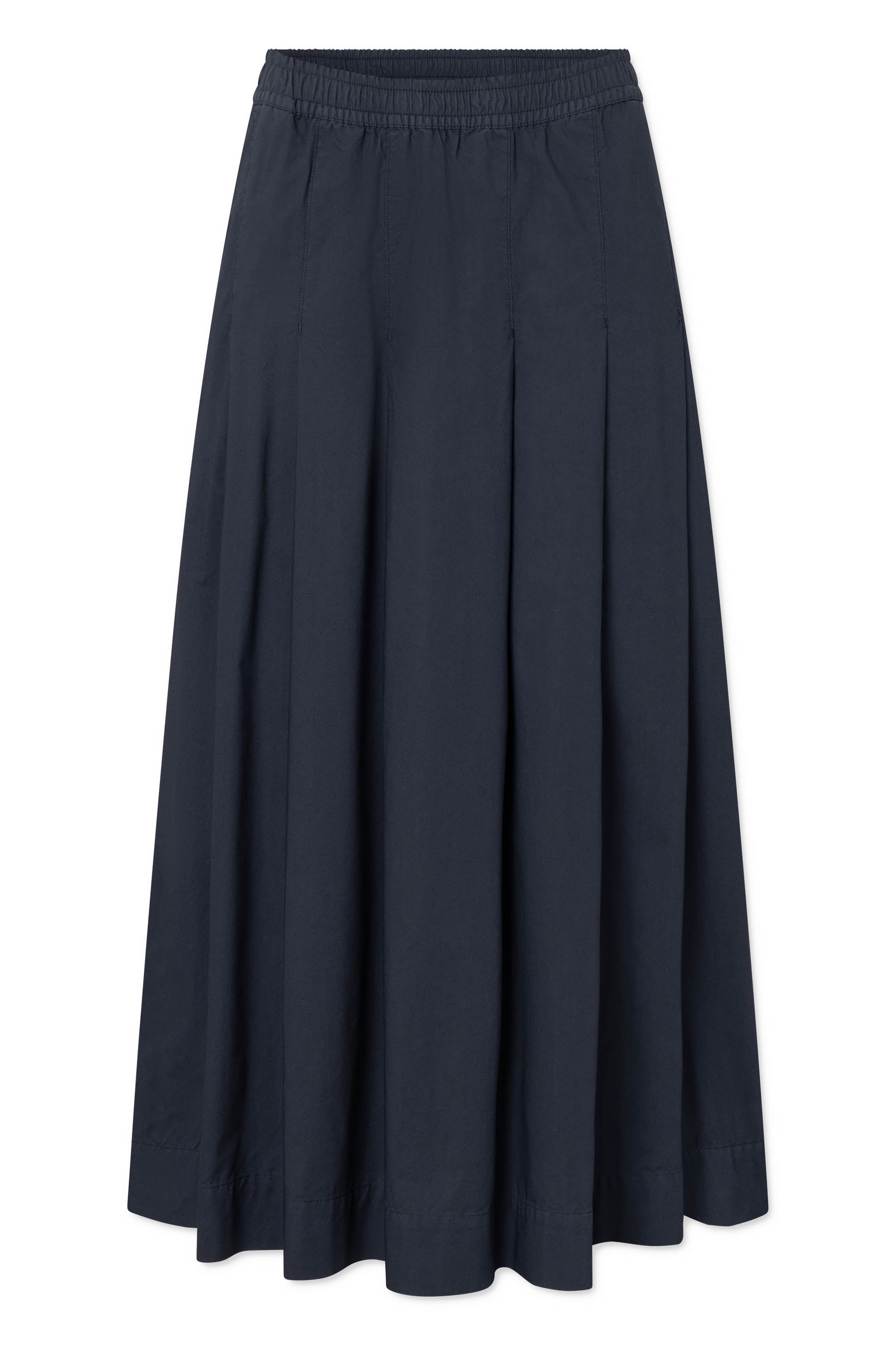 Rue de Tokyo POLLY ORGANIC GARMENT DYED POPLIN Skirts DARK NAVY
