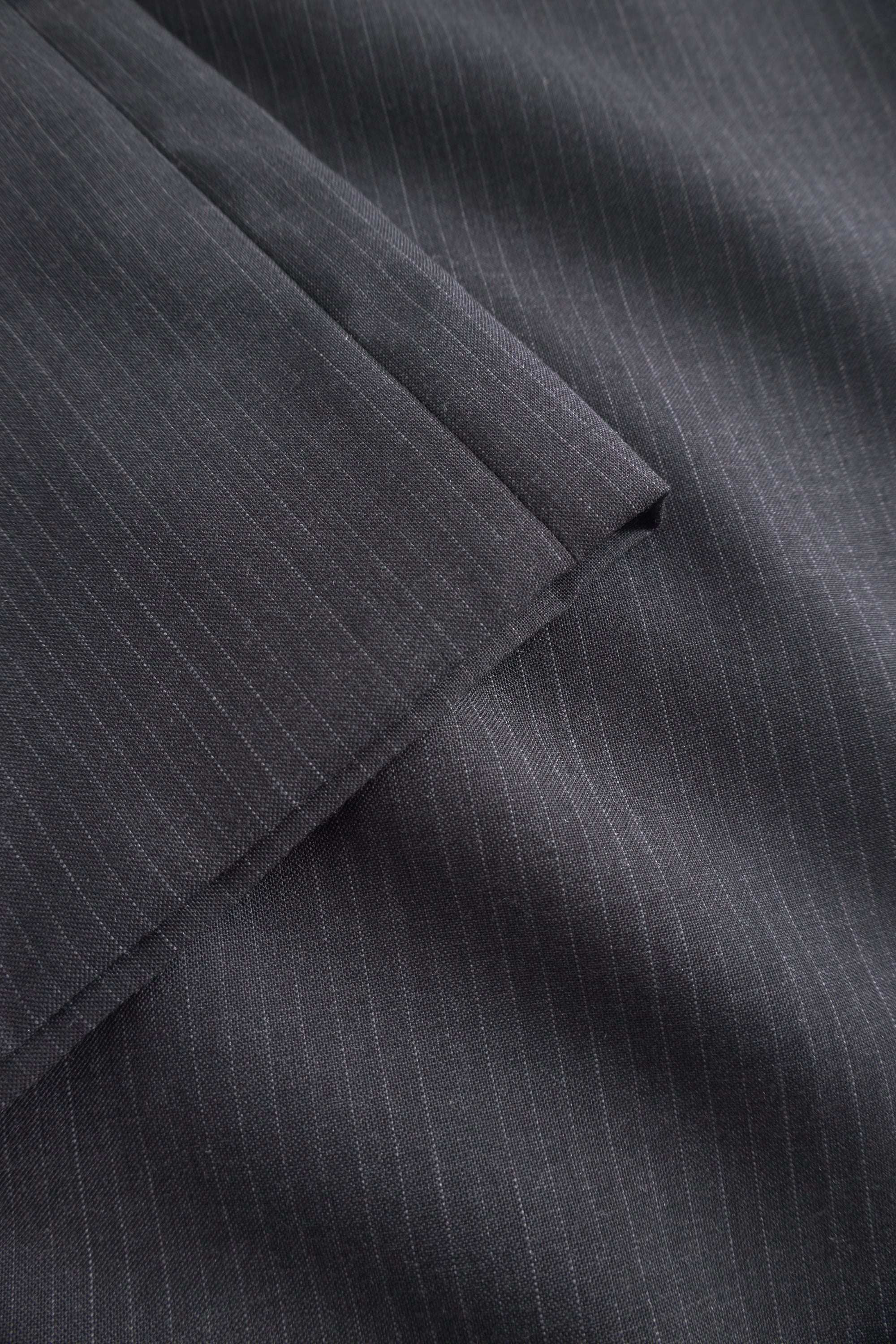 Rue de Tokyo POLL WOOL PINSTRIPE PANTS GREY PIN STRIPE