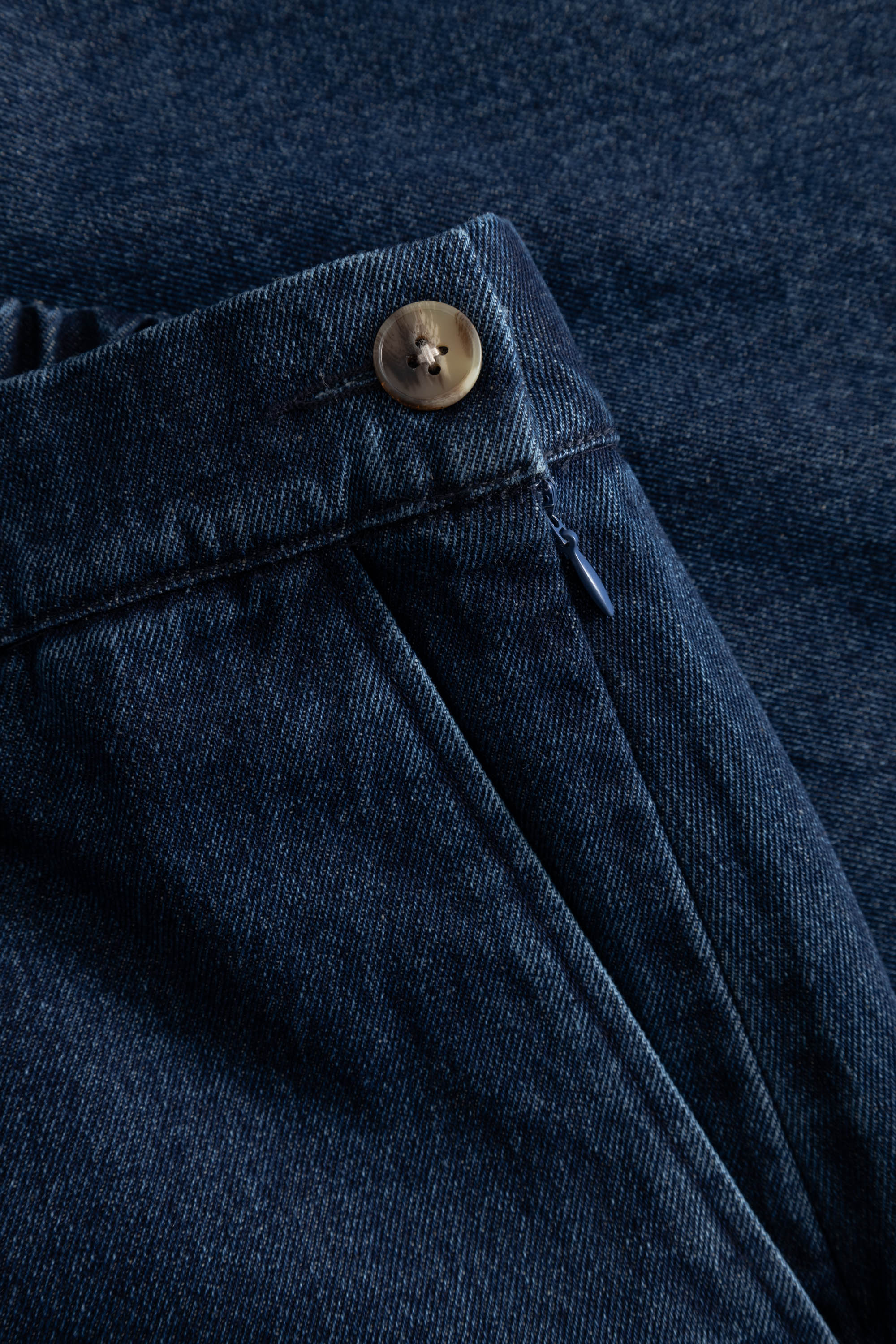 Rue de Tokyo POSIE ORGANIC HEAVY DENIM Skirts Dark Denim