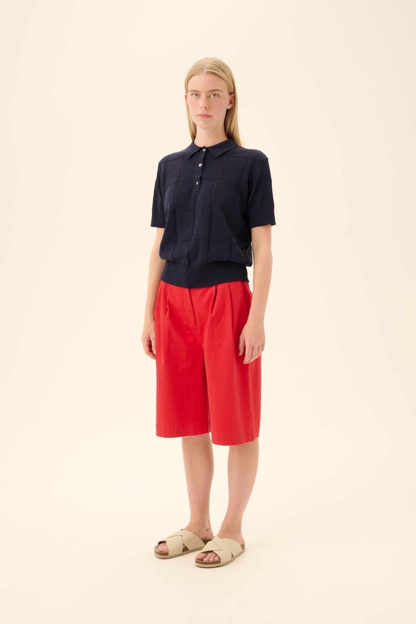 Rue de Tokyo PREMA TWILL Shorts BITTERSWEET RED