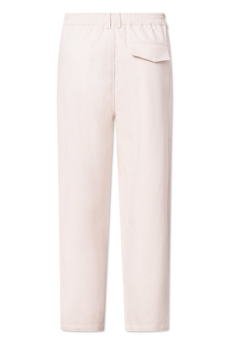 Rue de Tokyo PRESLEY COTTON TWILL PANTS IVORY