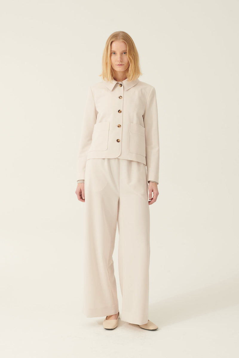 Rue de Tokyo PRISILA SOLID TAILORING PANTS WHITE