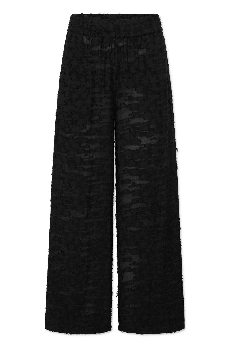 Rue de Tokyo PRISILA TEXTURED TENCEL Pants BLACK