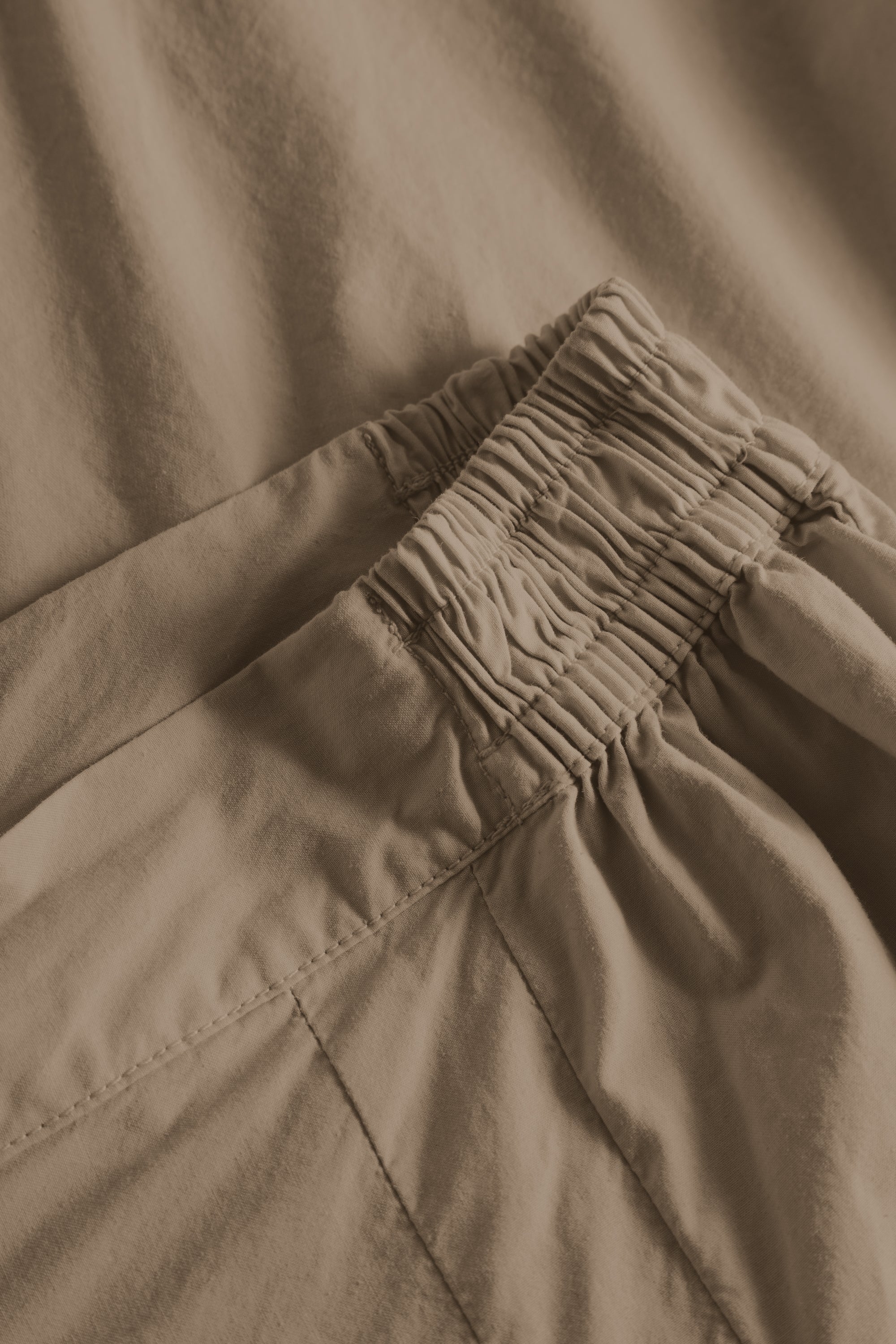 Rue de Tokyo PROMISE GMTD GARMENT DYED POPLIN SKIRTS BROWN