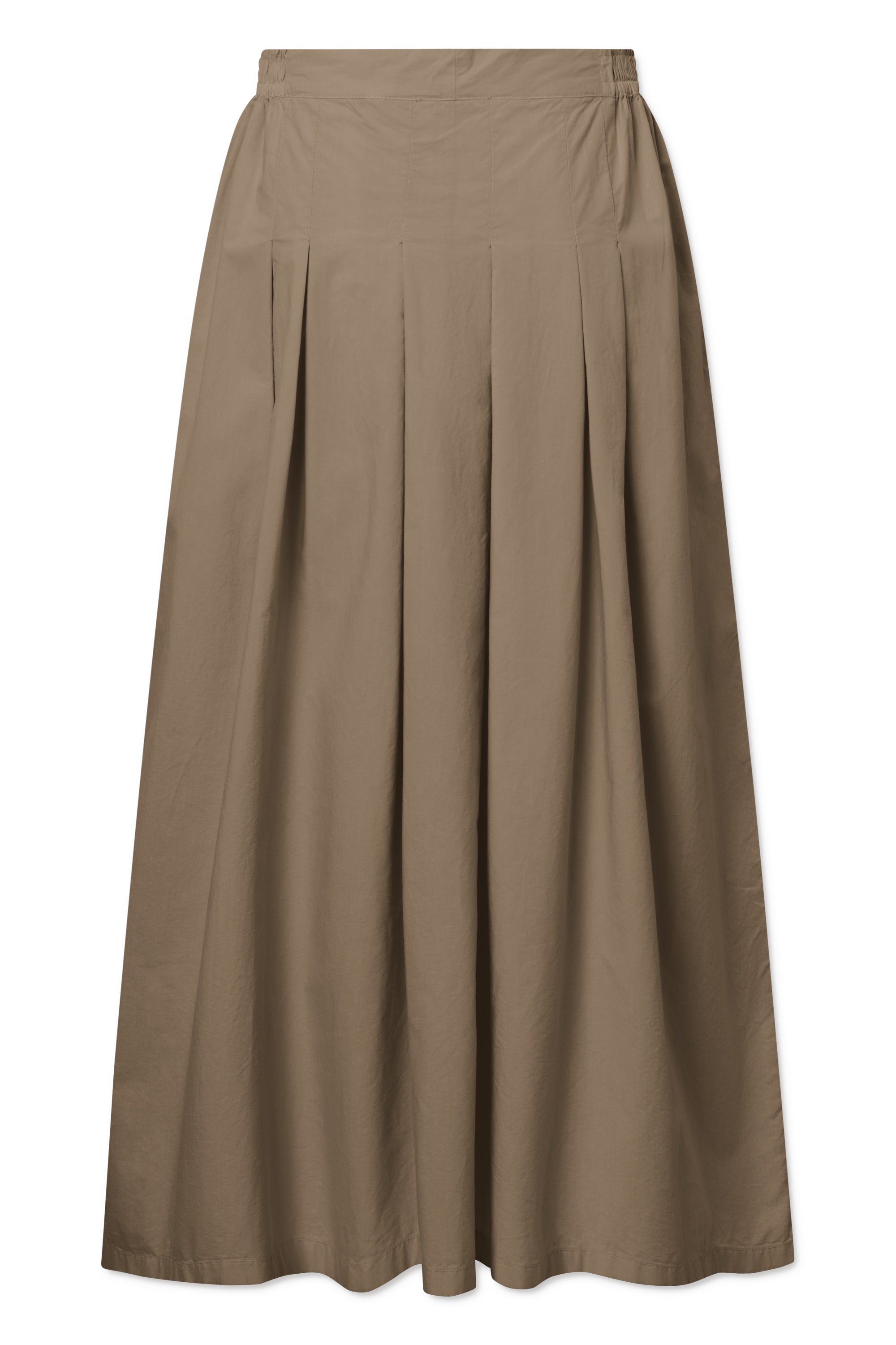Rue de Tokyo PROMISE GMTD GARMENT DYED POPLIN SKIRTS BROWN