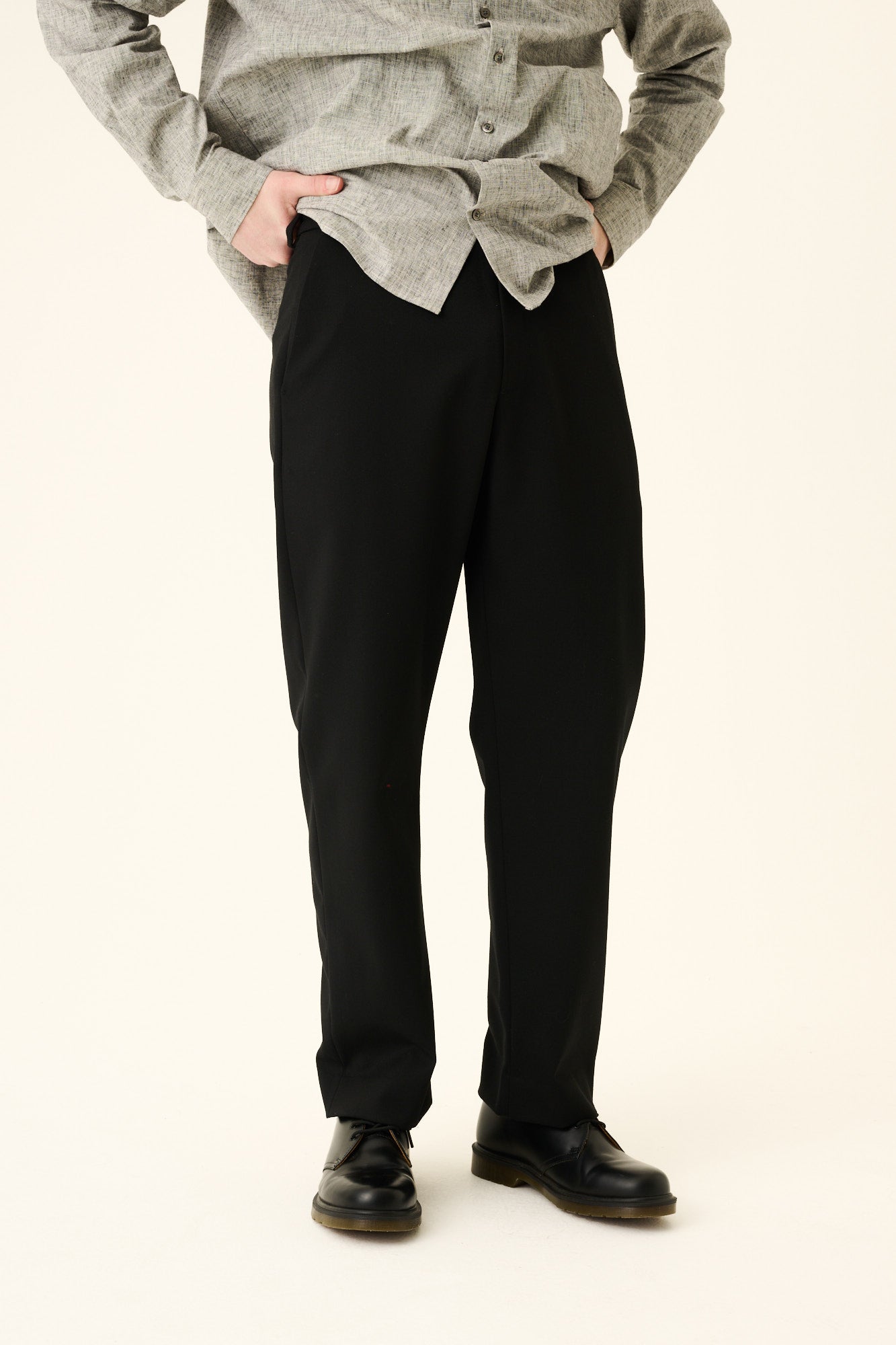 Rue de Tokyo PROSPER ORGANIC TWILL COTTON Pants BLACK