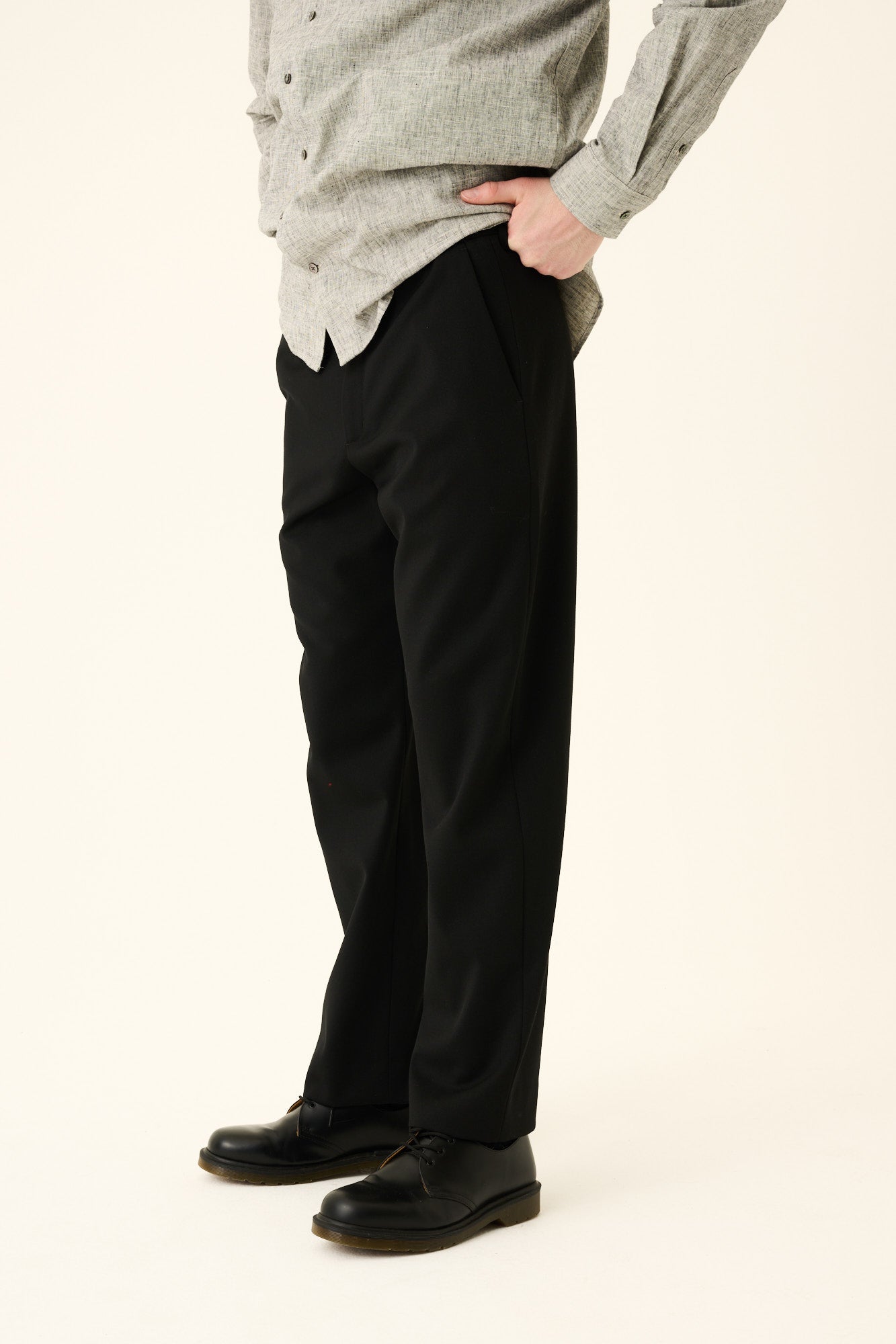 Rue de Tokyo PROSPER ORGANIC TWILL COTTON Pants BLACK